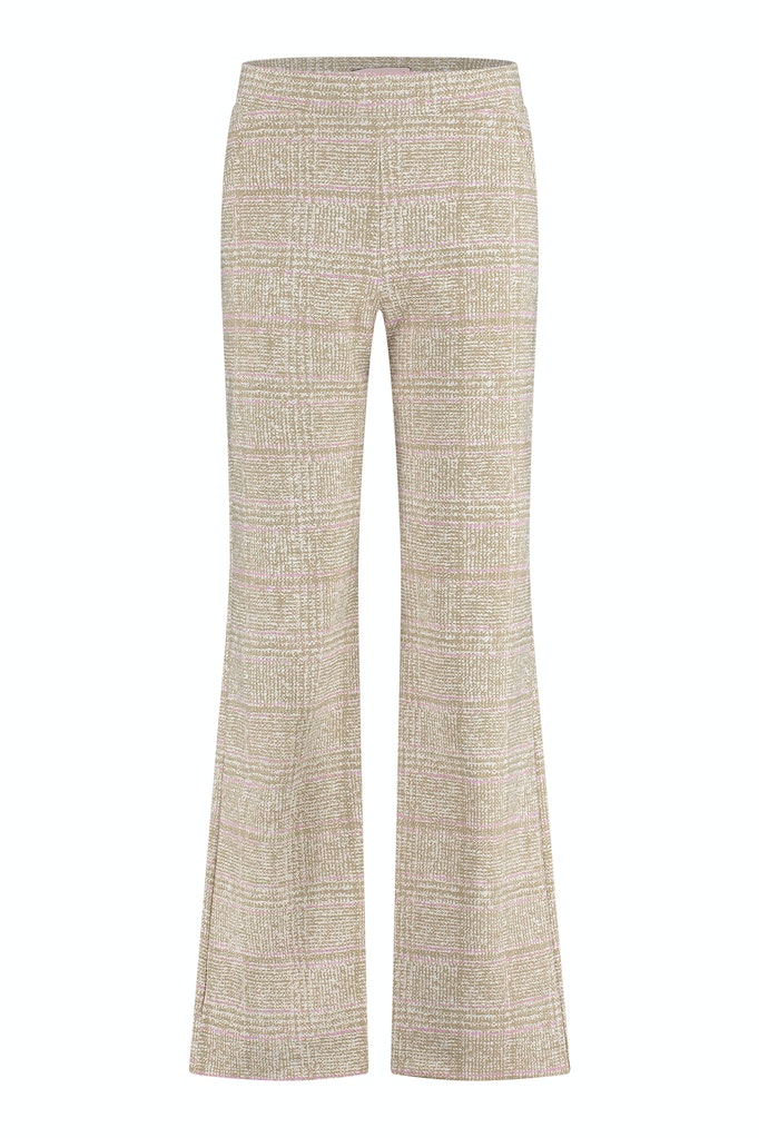 Meghan bonded check trousers - Dames